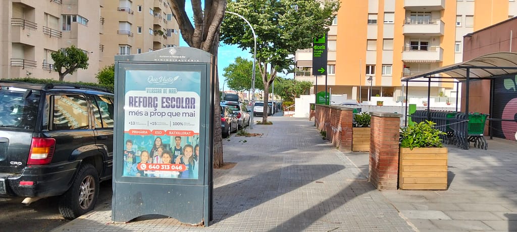Ecomupi publicitari a Vilasssar de Mar